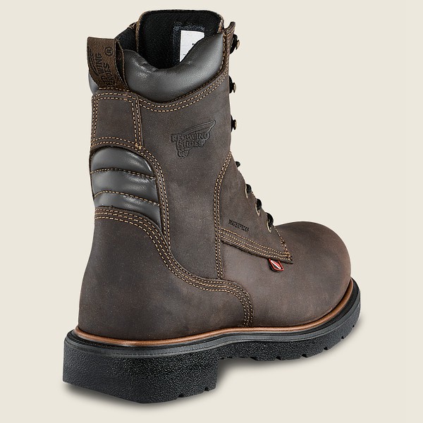 Red Wing Safety Boots Mens Dark Grey - Dynaforce® - 8-inch Insulated Waterproof Toe - 2589316-YD